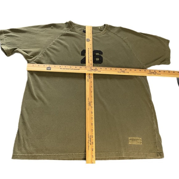 American Eagle Outfitters L Raglan Olive Short Sleeve Tee - Picture 2 of 11